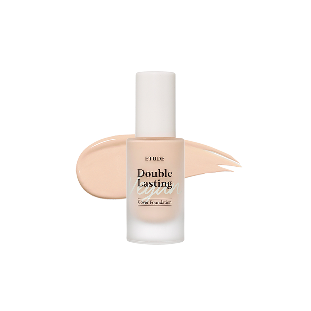 [Etudehouse] Double Lasting Vegan Cover Foundation 30g -No.19N1 Light Beige