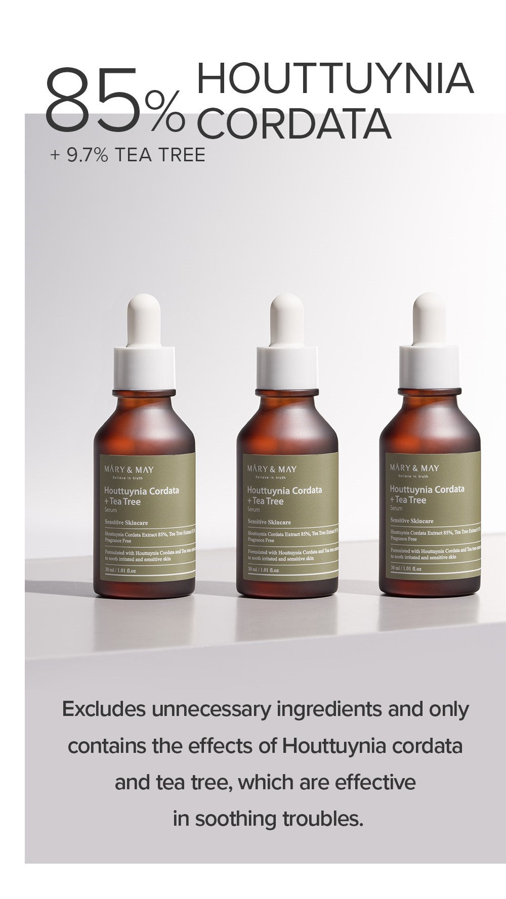 [Mary&May] Houttuynia Cordata +Tea Tree Serum - 30ml