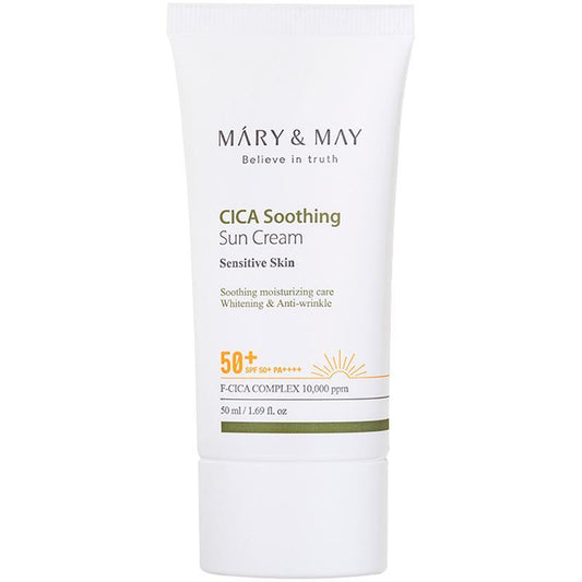 [Mary&May] CICA Soothing Sun Cream SPF50+ PA++++ - 50ml