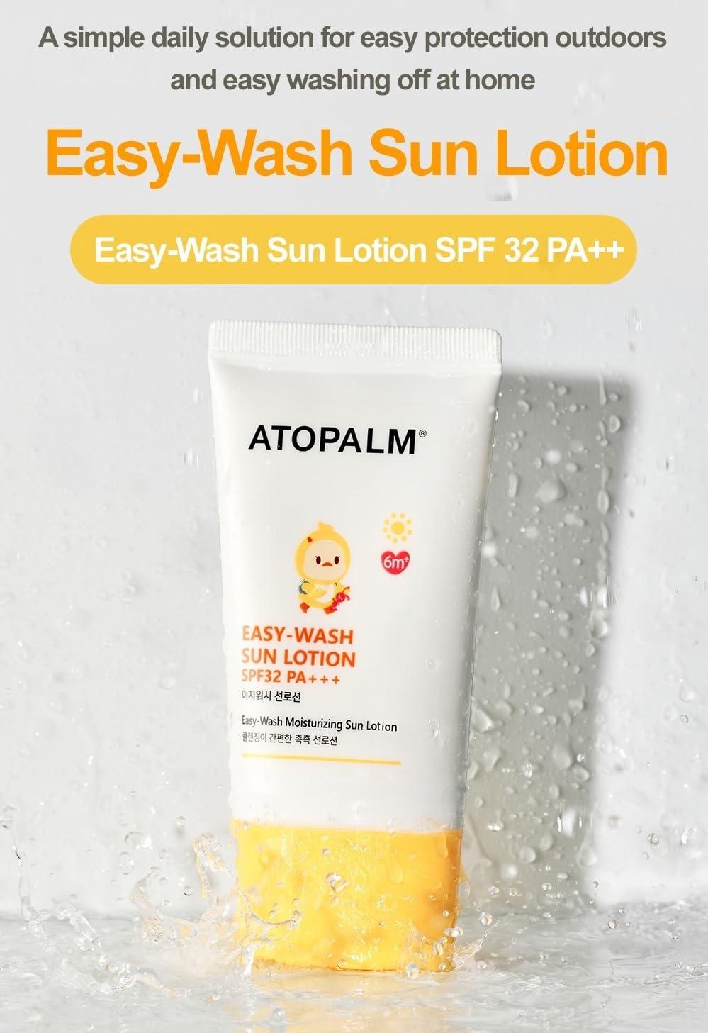 [ATOPALM] Easy-Wash Sun Lotion SPF32 PA+++ 60ml