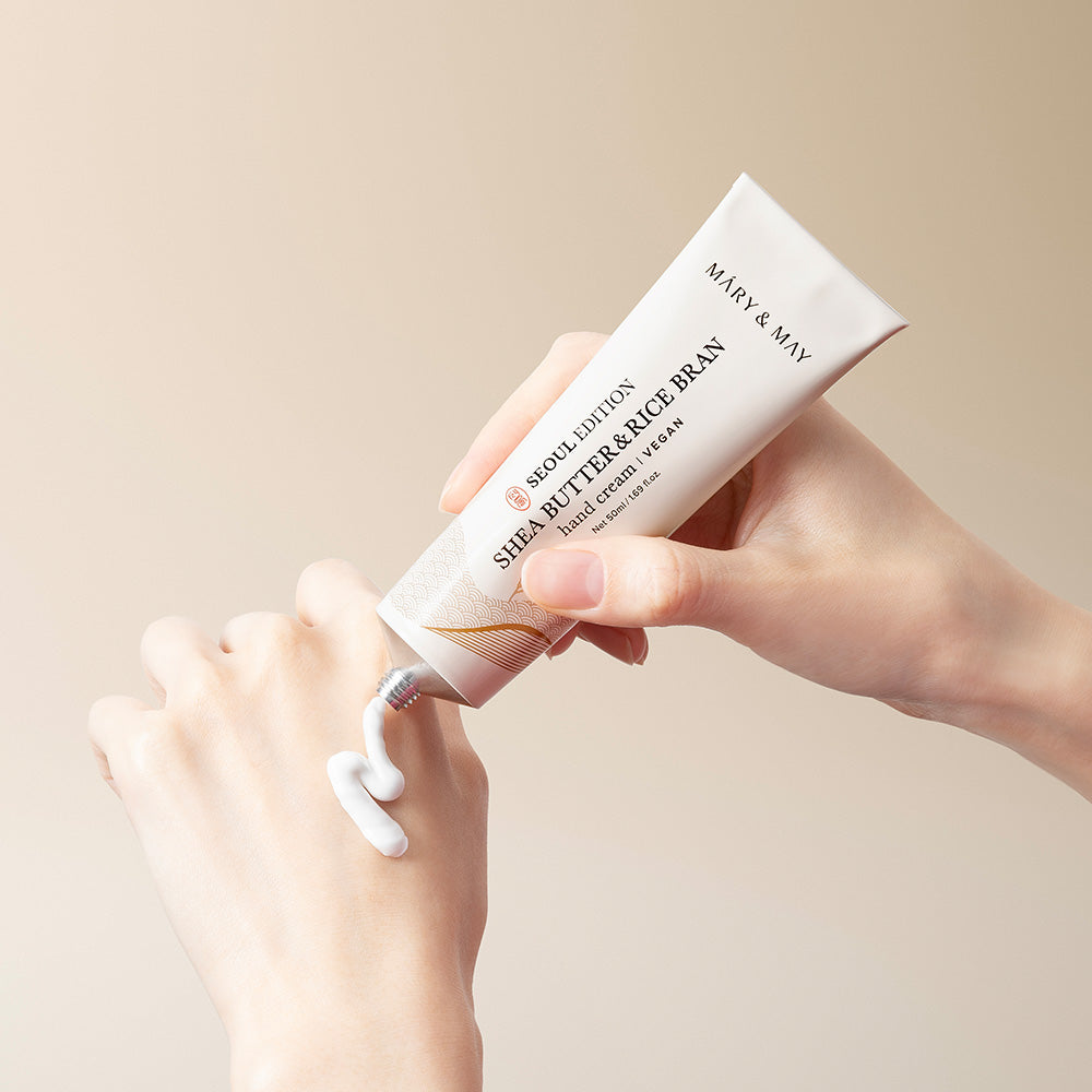 [Mary&May] Seoul Edition SHEA BUTTER & RICE BRAN Hand Cream 50ml