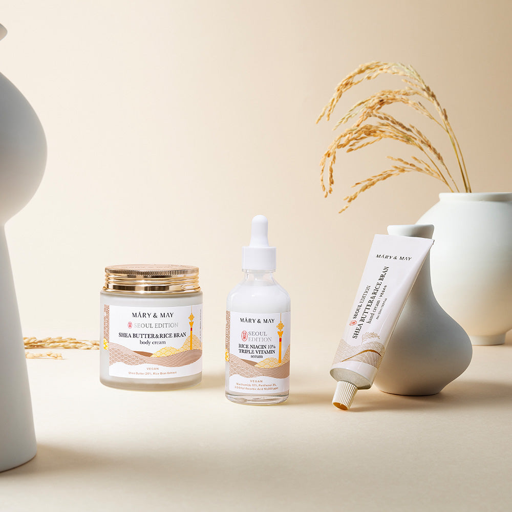 [Mary&May] Seoul Edition SHEA BUTTER & RICE BRAN Hand Cream 50ml