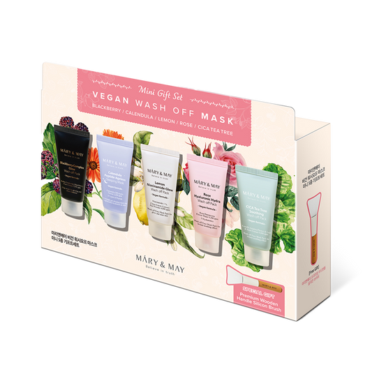 [Mary&May] Vegan Wash Off Mask Mini Gift Set (30g x5)