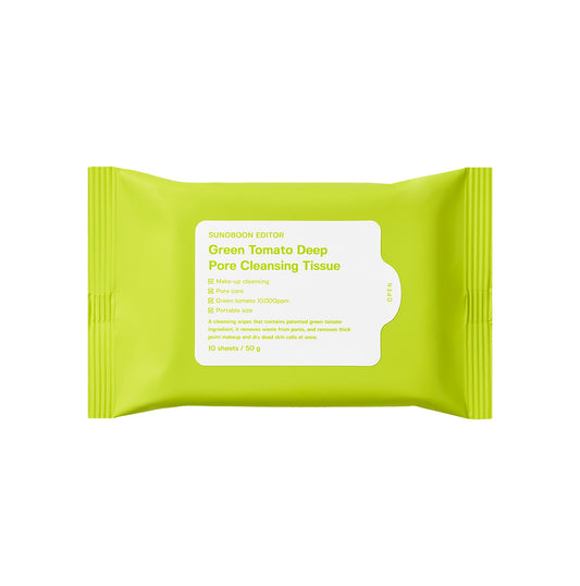 [SUNGBOON EDITOR] Green Tomato Deep Pore Cleansing Tissue 50g 10pcs