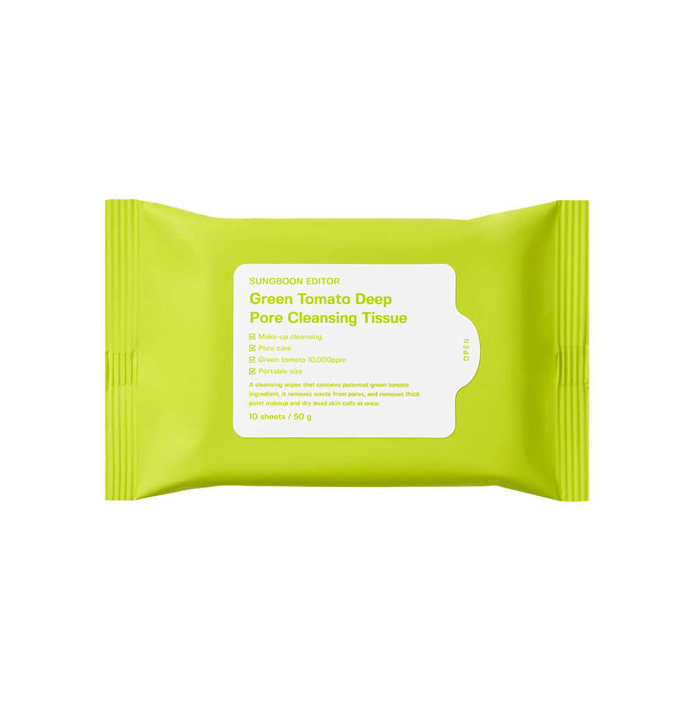 [SUNGBOON EDITOR] Green Tomato Deep Pore Cleansing Tissue 50g 10pcs