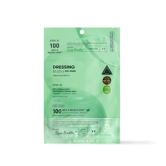 [VT Cosmetics] RETI-A Reedle Shot 100 2STEP Hydrogel Mask - 2type