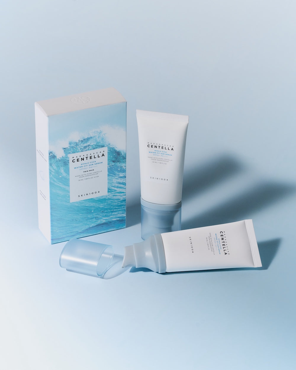 [Skin1004] Madagascar Centella Hyalu-Cica Water-Fit Sun Serum Twin Pack 50ml*2
